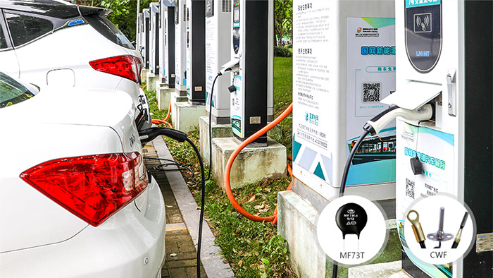 New energy vehicle thermistor application case!